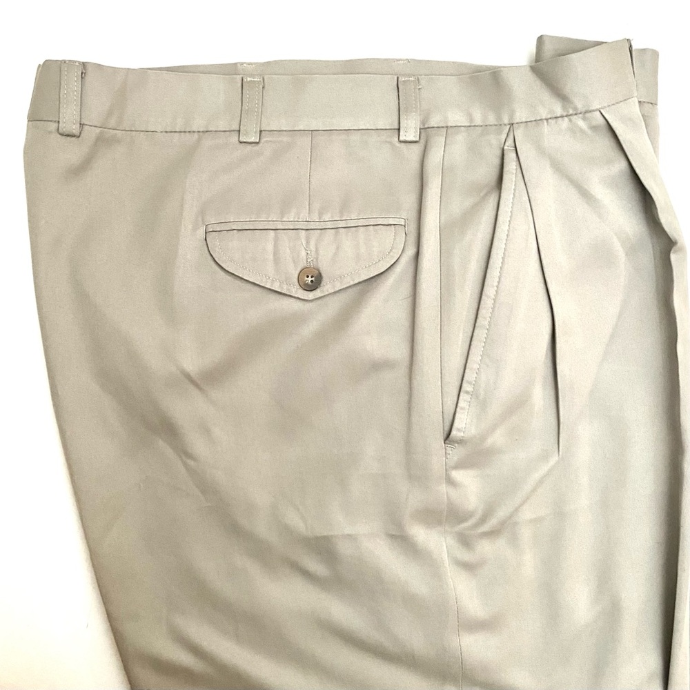 RIVIERA ( Design 2) Men’s Sz 42x32 Made In Canada Microfiber Dress Pants Vintage